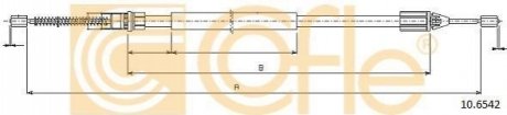 Трос ручника COFLE 10.6542 (фото 1)