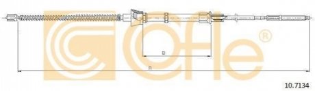 Трос ручника COFLE 10.7134 (фото 1)