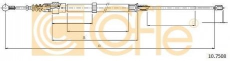 Трос ручника COFLE 10.7508 (фото 1)