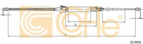 Трос ручника COFLE 10.9050 (фото 1)