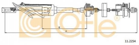 Трос зчеплення COFLE 11.2254 (фото 1)
