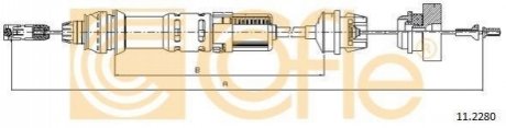 Трос зчеплення COFLE 11.2280 (фото 1)