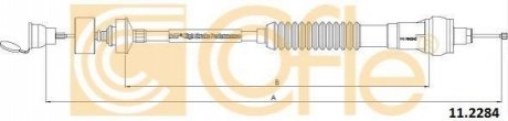 Трос сцепление COFLE 11.2284 (фото 1)