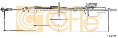 Трос сцепление COFLE 112321 (фото 1)