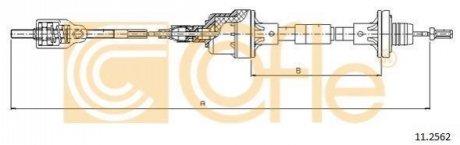 Трос сцепление COFLE 11.2562 (фото 1)
