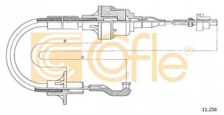Трос сцепление COFLE 11.256 (фото 1)