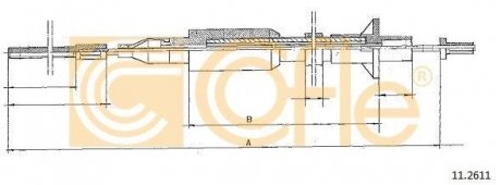 Трос зчеплення COFLE 112611 (фото 1)