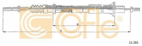 Трос зчеплення COFLE 11.261 (фото 1)
