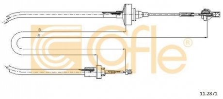 Трос сцепление COFLE 11.2871 (фото 1)