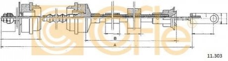 Трос зчеплення COFLE 11.303 (фото 1)