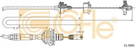 Трос зчеплення COFLE 11.3041 (фото 1)
