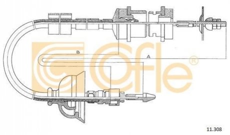 Трос сцепление COFLE 11.308 (фото 1)
