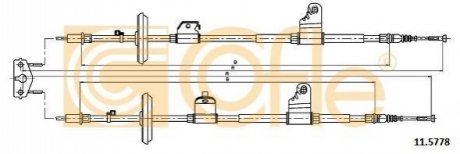 Трос ручника COFLE 11.5778 (фото 1)