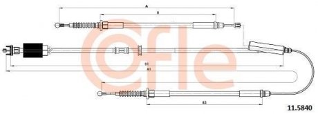 LINKA H-CA L+P OPEL ASTRA J GTC 11- ELEK COFLE 115840 (фото 1)