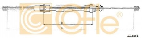 Трос ручника COFLE 11.6581 (фото 1)