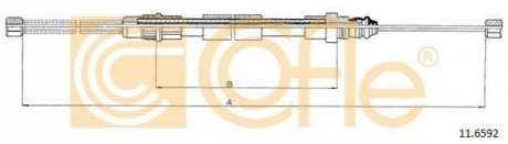 Трос ручника COFLE 11.6592 (фото 1)