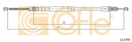 Трос ручника COFLE 11.6795 (фото 1)