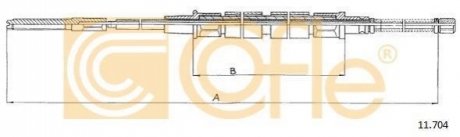 Трос ручника COFLE 11.704 (фото 1)