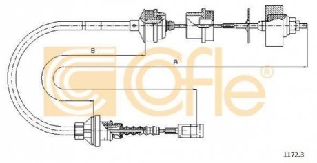 Трос зчеплення COFLE 1172.3 (фото 1)