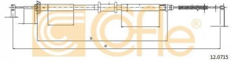 Трос ручного гальма COFLE 12.0715 (фото 1)