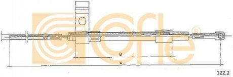 Трос зчеплення COFLE 122.2 (фото 1)