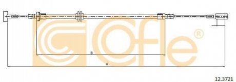 Трос ручника COFLE 12.3721 (фото 1)
