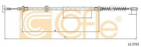 Трос ручника COFLE 12.3723 (фото 1)
