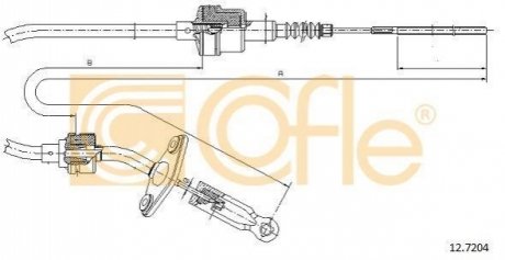 Трос сцепление COFLE 12.7204 (фото 1)