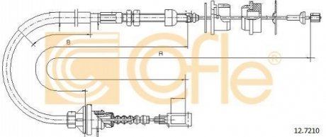 Трос сцепление COFLE 12.7210 (фото 1)