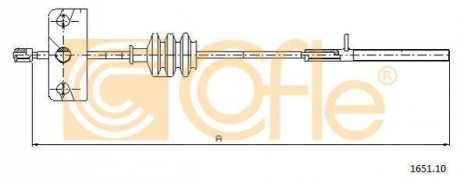 Трос ручника COFLE 1651.10 (фото 1)
