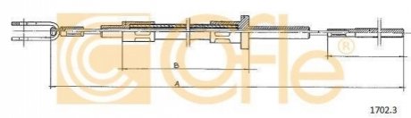 Трос зчеплення COFLE 1702.3 (фото 1)