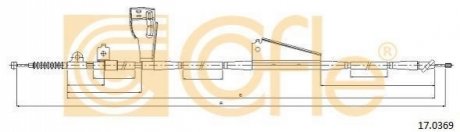 Трос ручного гальма COFLE 17.0369 (фото 1)