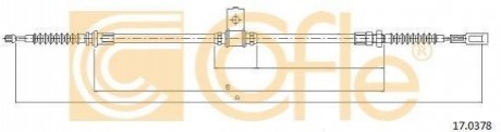 Трос стояночного гальма задній правий COFLE 17.0378 (фото 1)