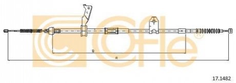 Трос ручного гальма COFLE 17.1482 (фото 1)
