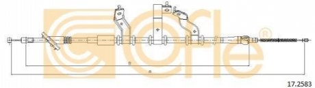 Трос ручного гальма зад. Hyundai Tucson 04-10 Л. (1875/1575) COFLE 17.2583 (фото 1)