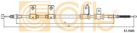 Трос ручного гальма COFLE 17.3505 (фото 1)