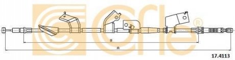 Трос стояночного гальма лівий COFLE 17.4113 (фото 1)