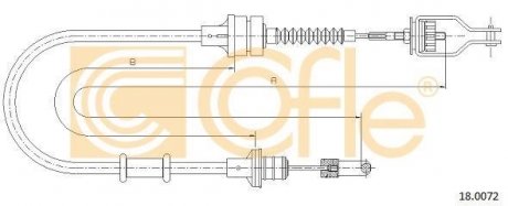 Трос зчеплення COFLE 180072 (фото 1)