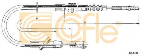 Трос зчеплення COFLE 18.600 (фото 1)