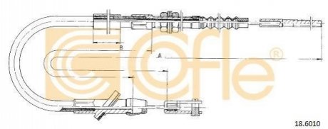 Трос зчеплення COFLE 18.6010 (фото 1)