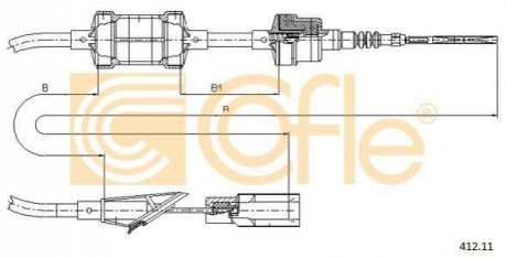 Трос сцепление COFLE 412.11 (фото 1)