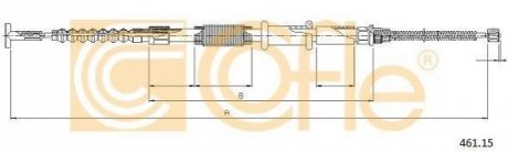 Трос ручника COFLE 461.15 (фото 1)