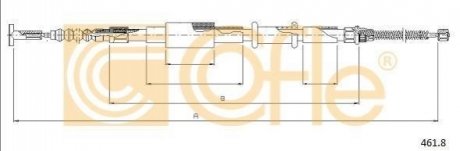 Трос ручника COFLE 461.8 (фото 1)