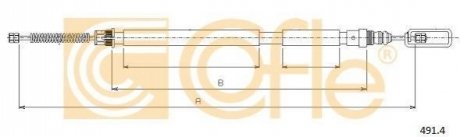 Трос ручника COFLE 491.4 (фото 1)