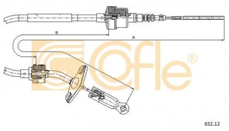 Трос сцепление COFLE 63212 (фото 1)