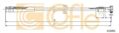 Трос спідометра COFLE S1S001 (фото 1)