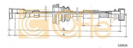 Тросик спідометра COFLE S20024 (фото 1)