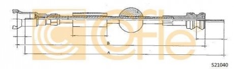 Трос спідометра COFLE S21040 (фото 1)