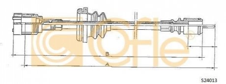 Трос спідометра COFLE S24013 (фото 1)