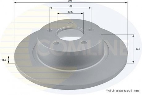 Гальмівний диск COMLINE ADC1226 (фото 1)